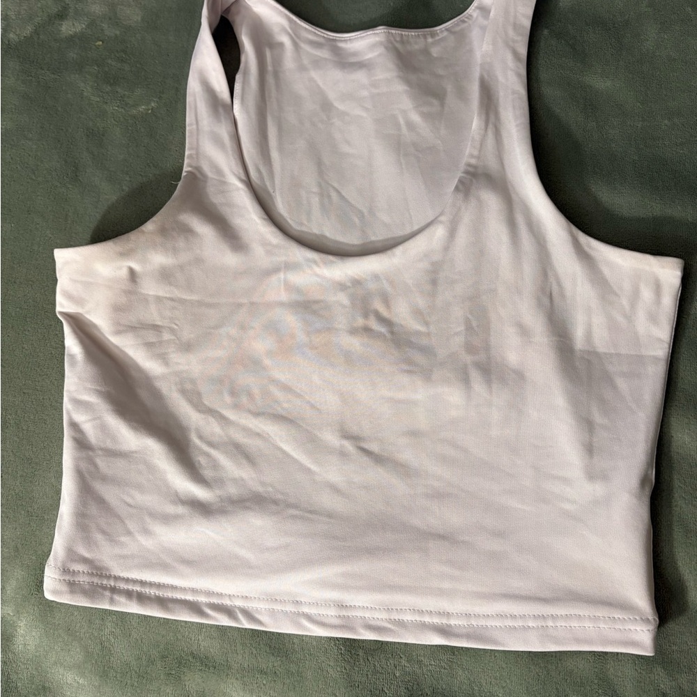 White Women's Althletic Tank Top